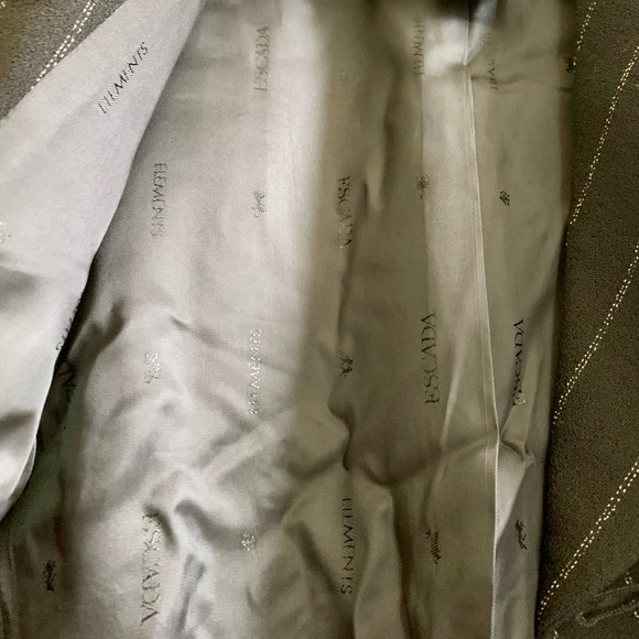 ESCADA ELEMENTS long wool pinstripe blazer - Picture 9 of 16